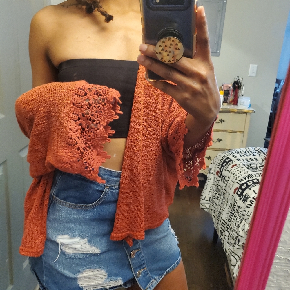 Orange Oversized Throw